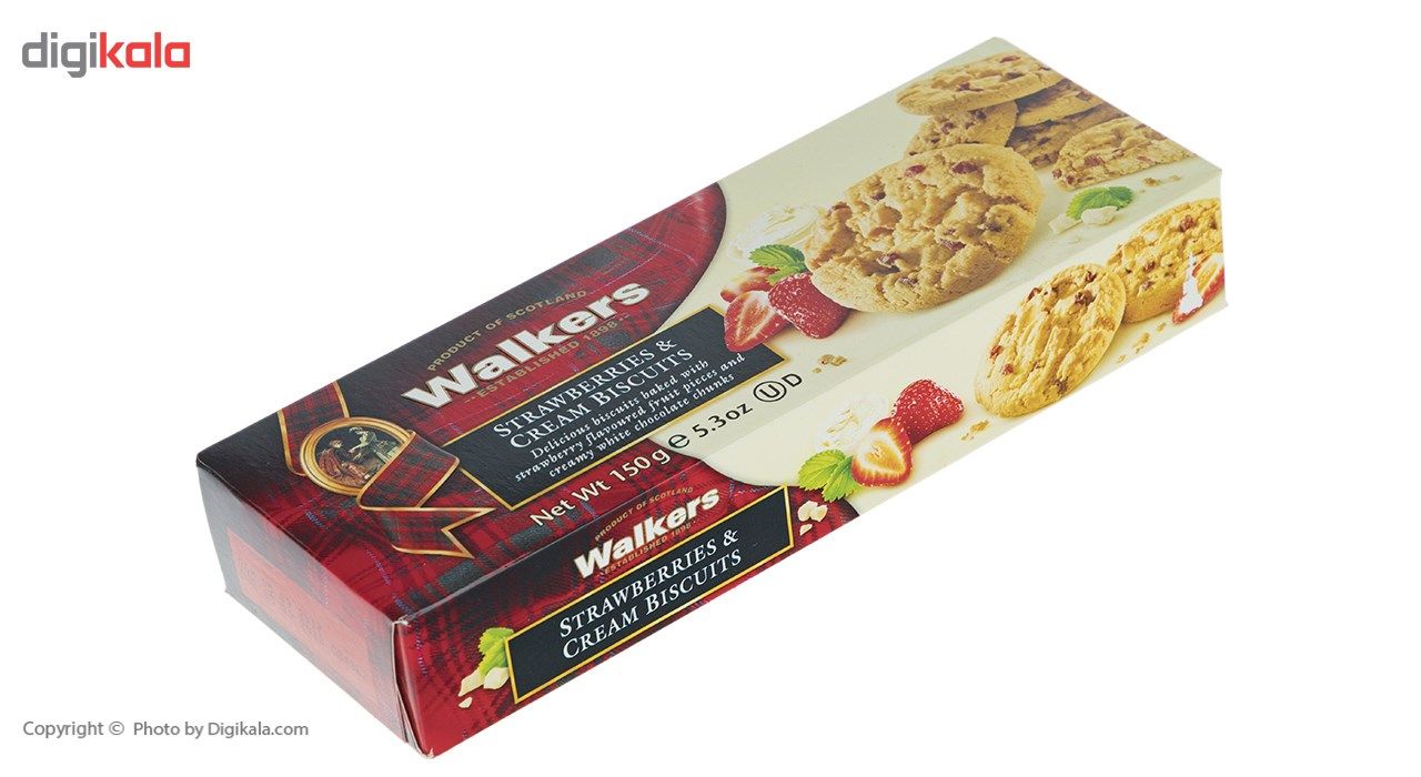 بیسکوییت توت فرنگی واکرز مقدار 150 گرم main 1 2