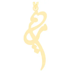 آویز گردنبند طلا 18 عیار زنانه کرابو طرح مریم مدل Kr3472