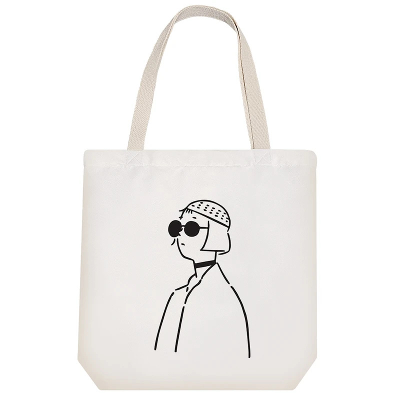 ساک خرید پارچه ای خندالو طرح ماتیلدا مدل توت بگ کد 6555