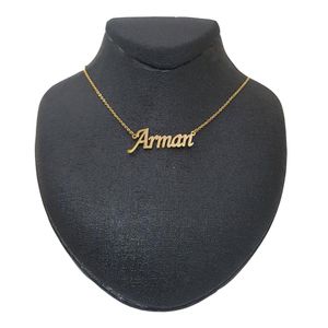 گردنبند نقره ترمه مدل اسم آرمان Termeh l12