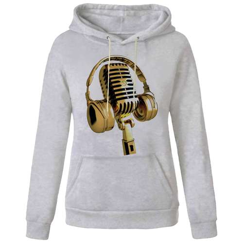 هودی زنانه طرح میکروفن کد M200