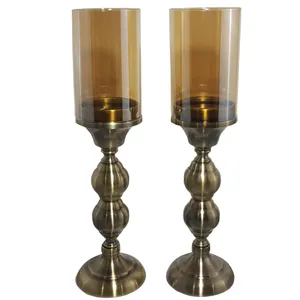 شمعدان شیانچی طرح استوانه بزرگ کد 09040077 مجموعه 2 عددی