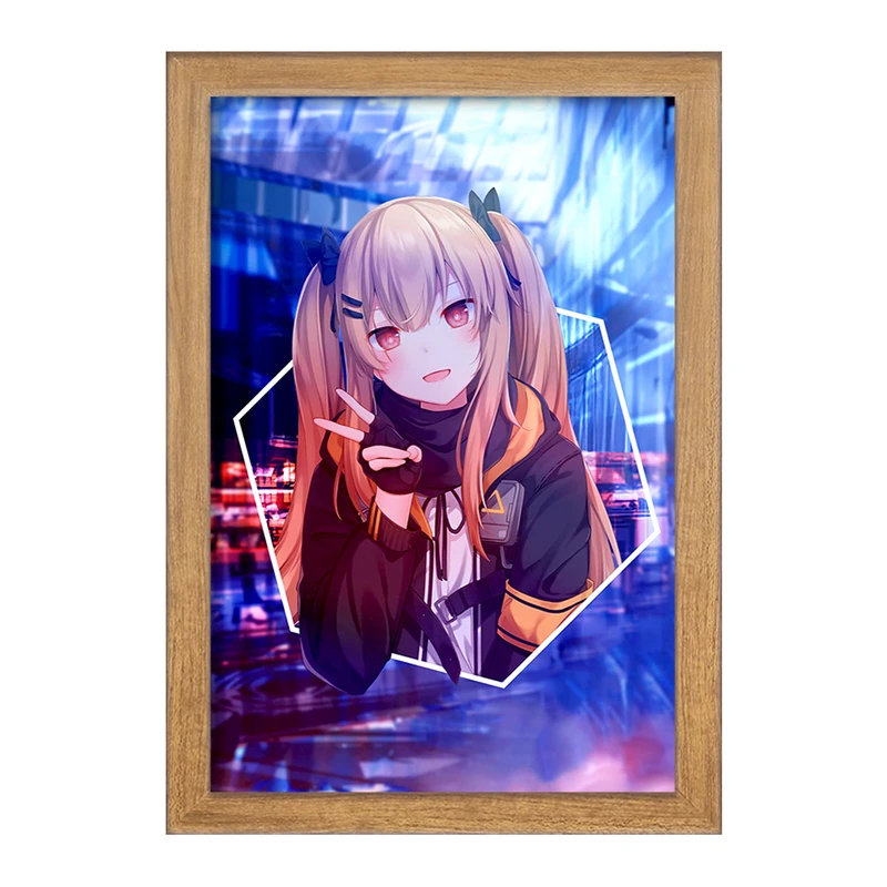 تابلو خندالو مدل دختر انیمه ای  کد 18046