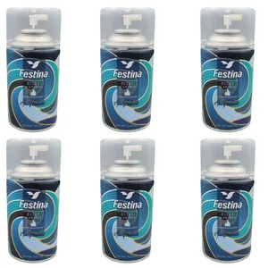 اسپری خوشبو کننده و تصفیه کننده هوا فستینا مدل Eclet رایحه هلو حجم 250 میلی لیتر مجموعه شش عددی