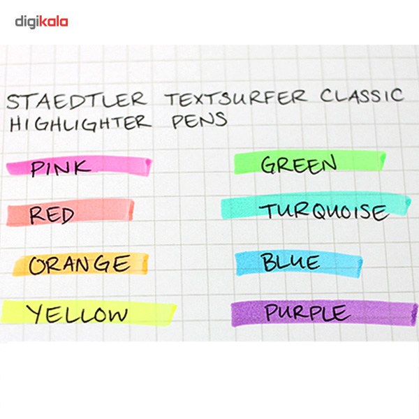ماژیک علامت گذار استدلر مدل Textsurfer Classic 8 Colors