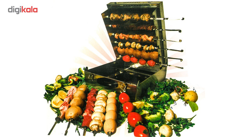 کباب پز گازی بدون دود 6 سیخ دادلیسان مدل هدیه