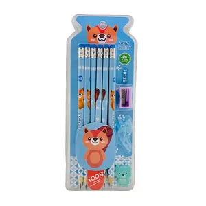 بسته لوازم تحریر مدل عروسکی 7013 بسته 12 عددی