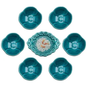مجموعه هفت سین سرامیکی آرت گالری  طرح گل مدل A3078
