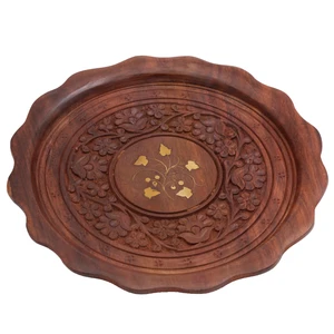 سینی چوبی مدل هندی کد 1