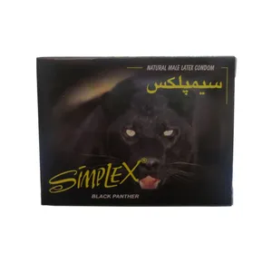 کاندوم سیمپلکس مدل Black Panther بسته سه عددی