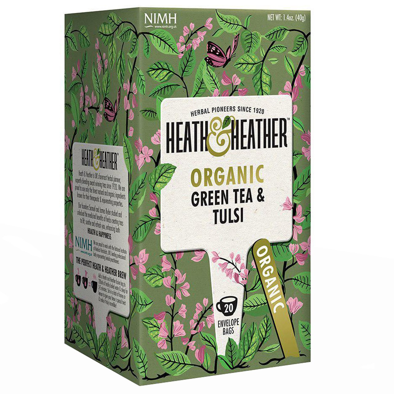 بسته دمنوش هیت و هیتر مدل Green Tea With Tulsi