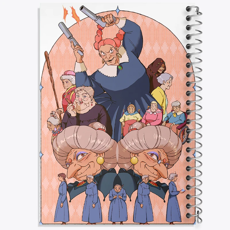 دفتر مشق 100 برگ خندالو طرح پرنسس مونونوکه (Mononoke) کد 34085