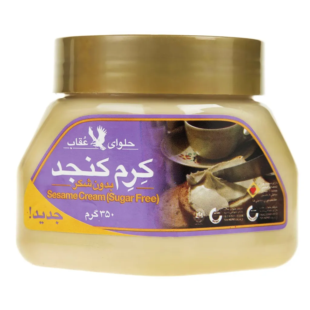 کرم کنجد بدون شکر عقاب مقدار 350 گرم