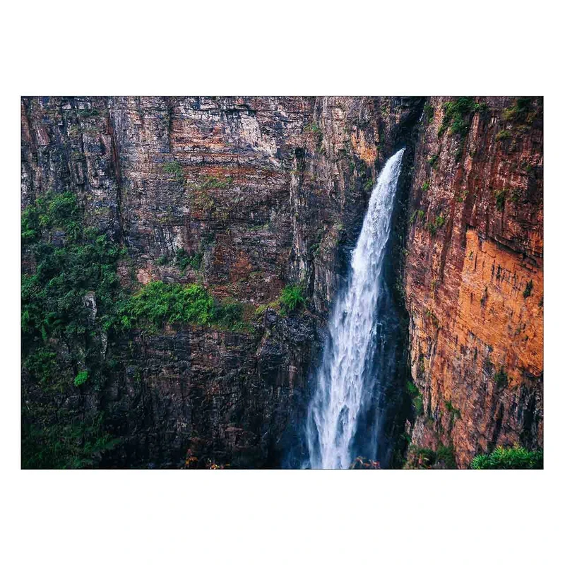 تابلو شاسی ونسونی طرح Waterfall سایز 30×40 سانتی متر