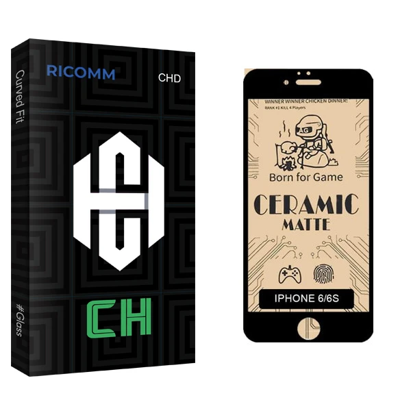 محافظ صفحه نمایش سرامیکی مات ریکام مدل CH glass مناسب برای گوشی موبایل اپل iphone 6 / 6s