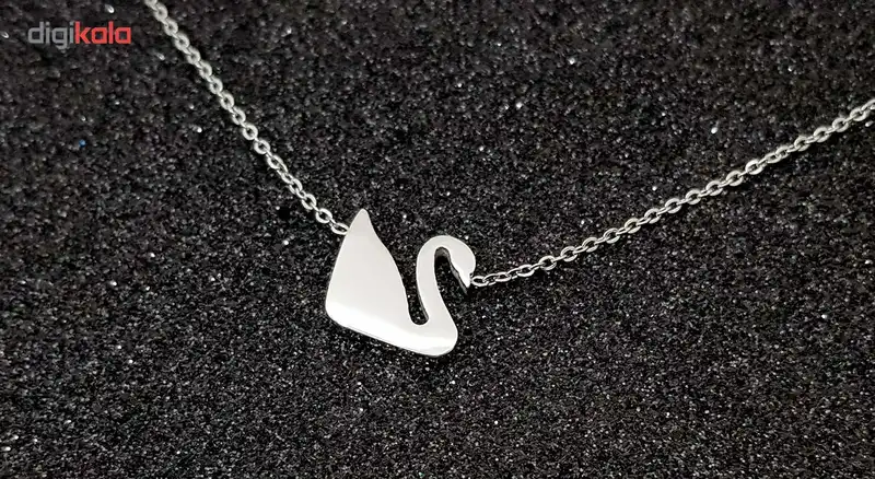 گردنبند نقره ترمه مدل قو