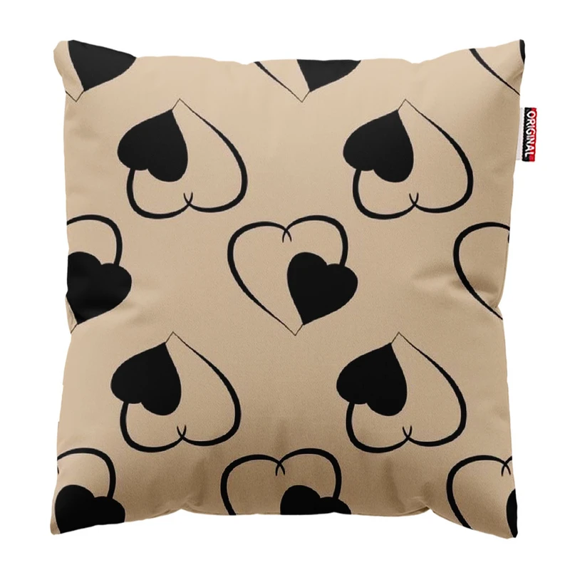 کوسن پاد آفرین طرح قلب کد 3241 سایز 30*30 سانتی متر