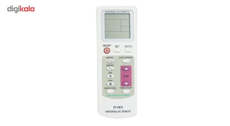 ریموت کنترل یونیورسال مدل KT-109 II مناسب برای کولر گازی ریموت کنترل یونیورسال مدل KT-109 II مناسب برای کولر گازی