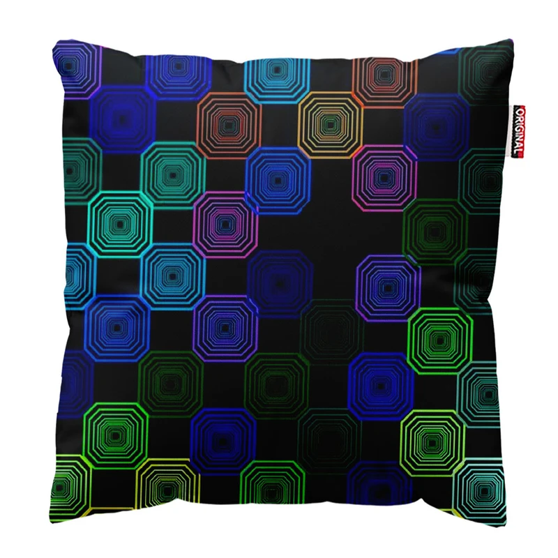  کوسن پاد آفرین طرح هندسی مدرن کد 3389 سایز 30*30 سانتی متر