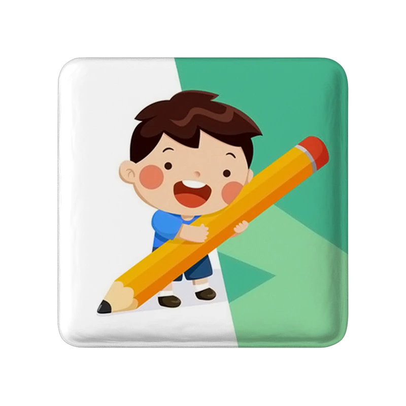 پیکسل خندالو طرح بازگشت به مدرسه مدل مربعی کد 30060