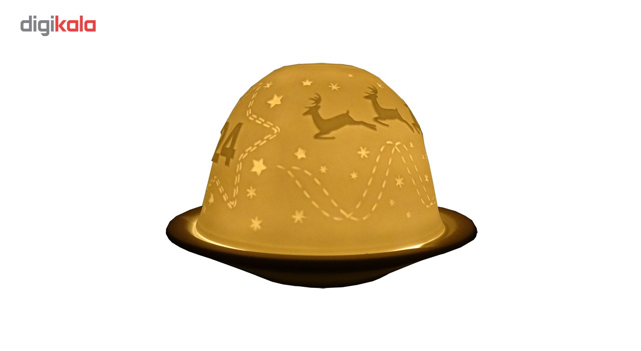 جا شمعی سرامیکی ژاو طرح کریسمس مدل B041