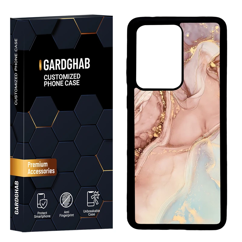 کاور گارد قاب مدل دور ژله ای پشت گلس ساده مناسب برای گوشی موبایل سامسونگ  Galaxy S20 Ultra