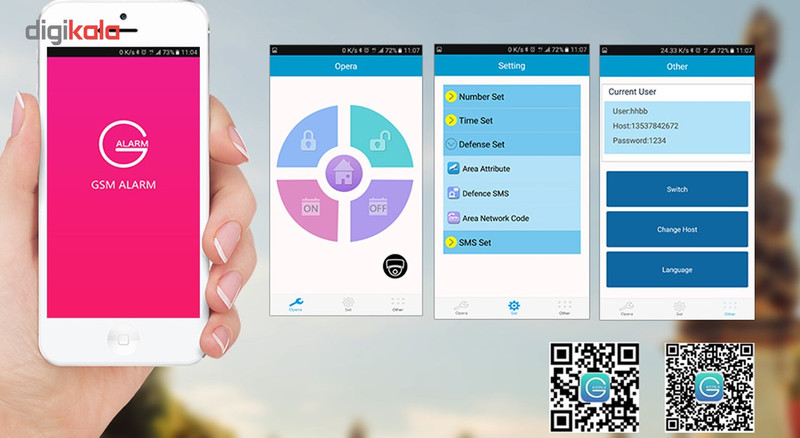 سیستم دزدگیر سیم کارتی کری مدل G18 همراه با اپلیکیشن موبایل سیستم دزدگیر سیم کارتی کری مدل G18 همراه با اپلیکیشن موبایل