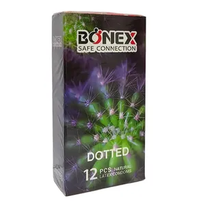 کاندوم بونکس مدل Dotted بسته 12 عددی