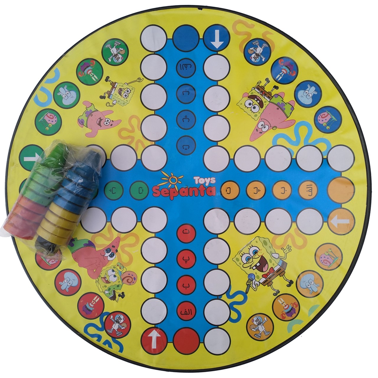 بازی منچ و مارپله مدل Round