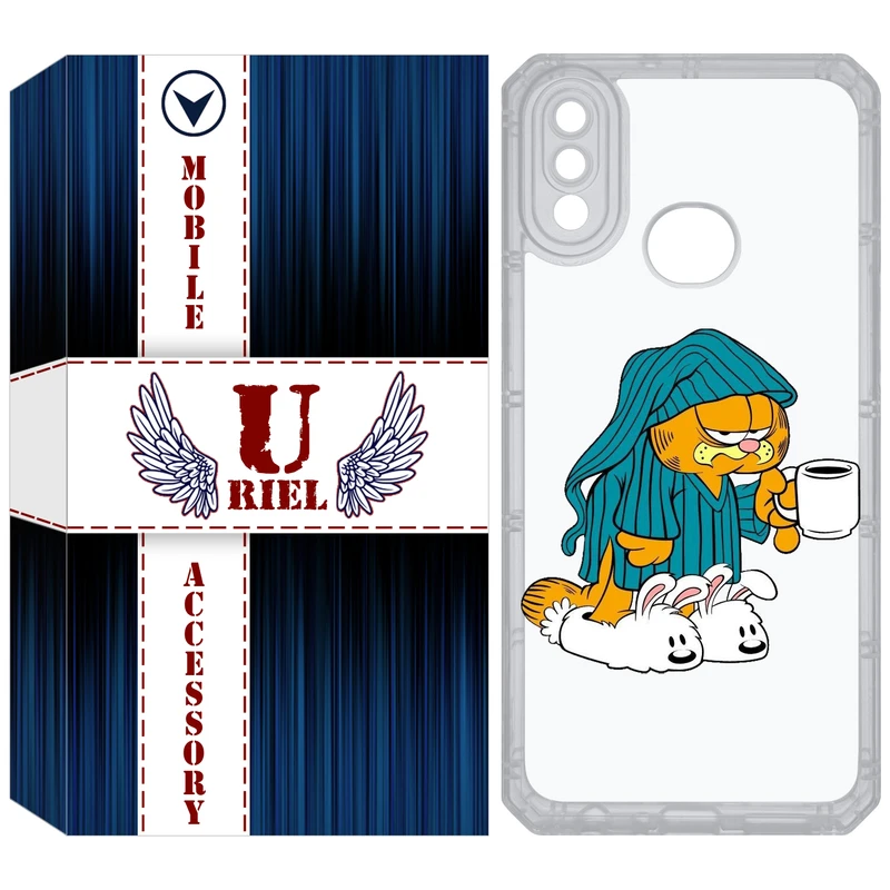 کاور یوریل مدل Clear کد 72 طرح گارفیلد مناسب برای گوشی موبایل سامسونگ Galaxy A10S / M10S