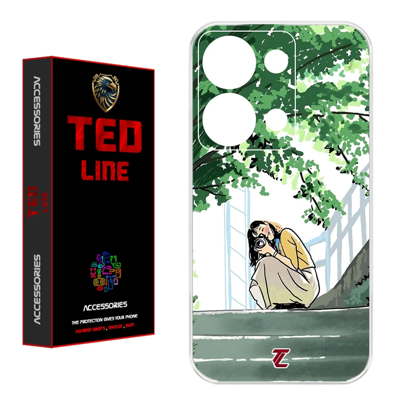 کاور تدلاین طرح دختر عکاس کد 1206 مناسب برای گوشی موبایل شیائومی Redmi Note 13 Pro 4G / Poco M6 Pro