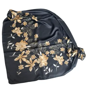 روسری زنانه مدل مجلسی گلدار طلاکوب