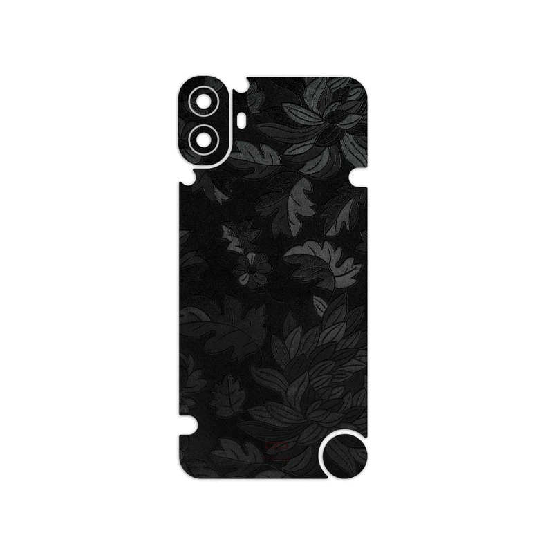 برچسب پوششی ماهوت مدل Black-Wildflower مناسب برای گوشی موبایل ناتینگ CMF Phone 1
