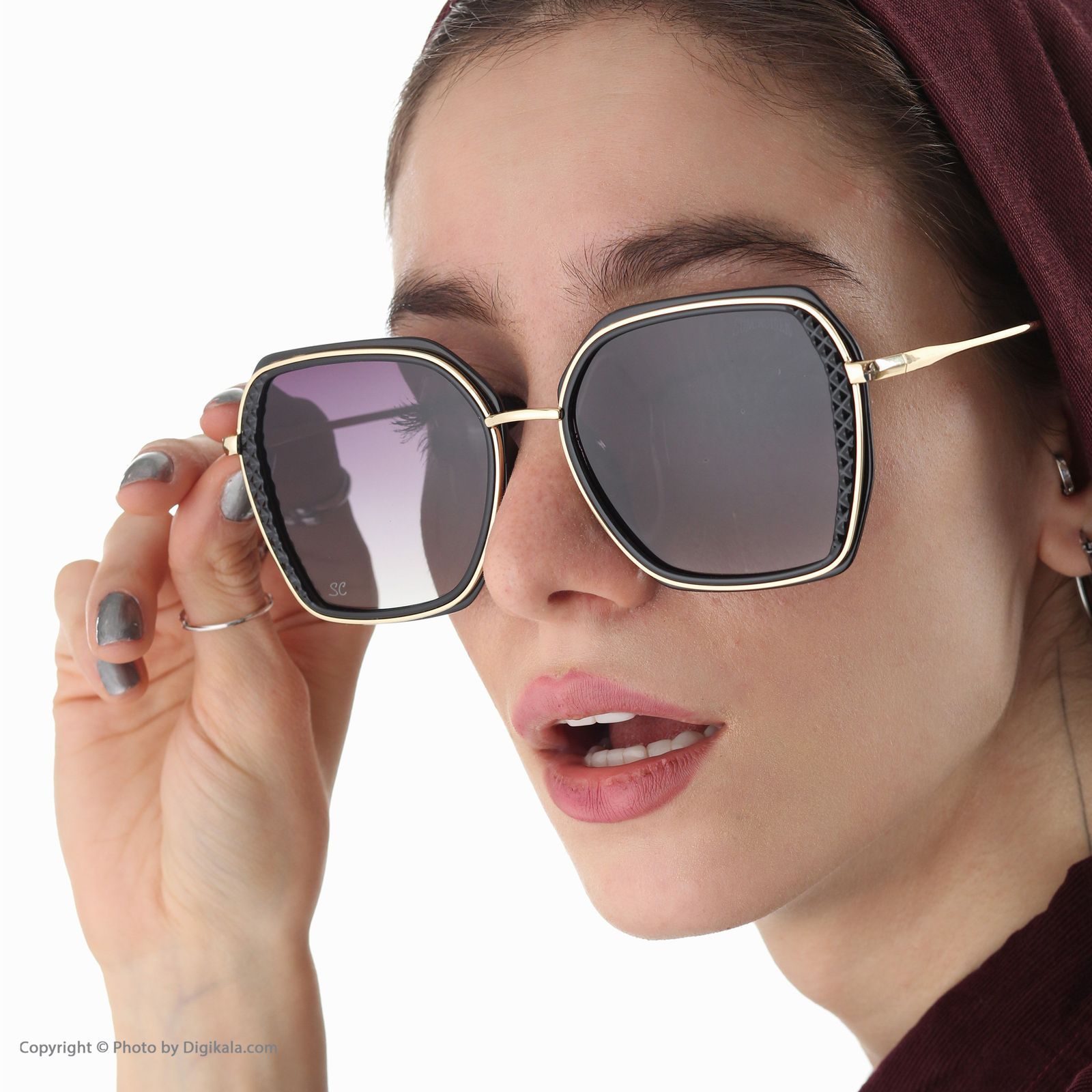 عینک آفتابی زنانه سانکروزر مدل 6012 bl -  - 2