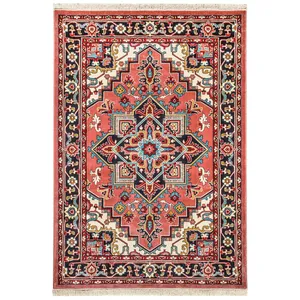 Sahand Model Heris Mechine Made Carpet Code B045.8J Pink