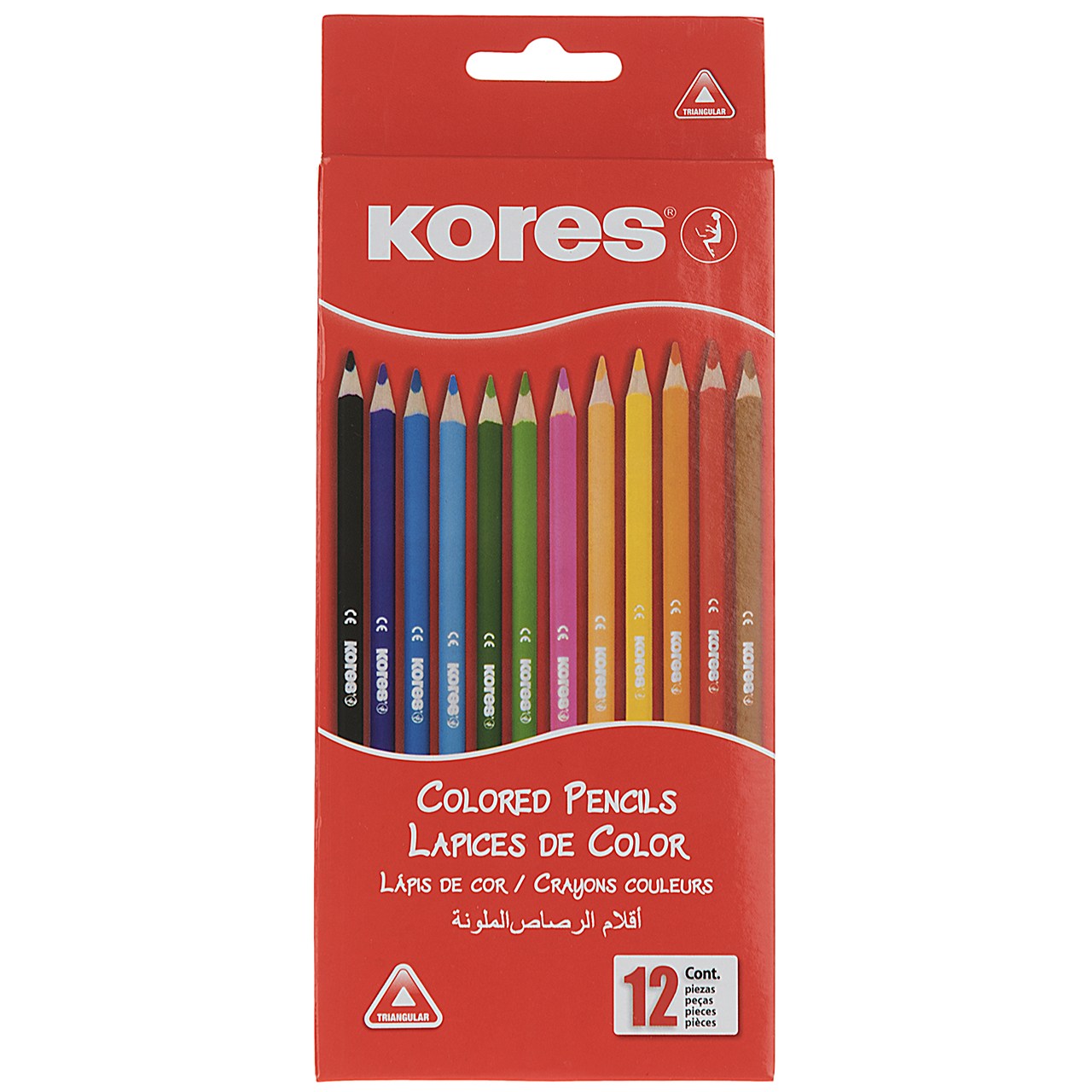 مداد رنگی 12 رنگ کورس
