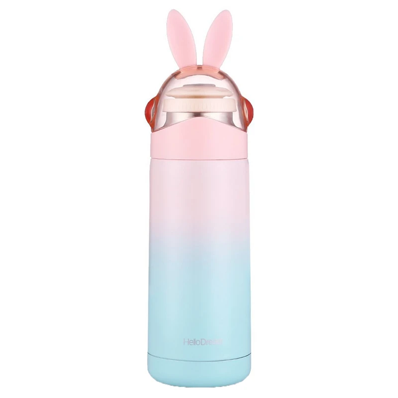 فلاسک Hello Dream مدل Colorful Rabbit ظرفیت 350 میلی لیتر