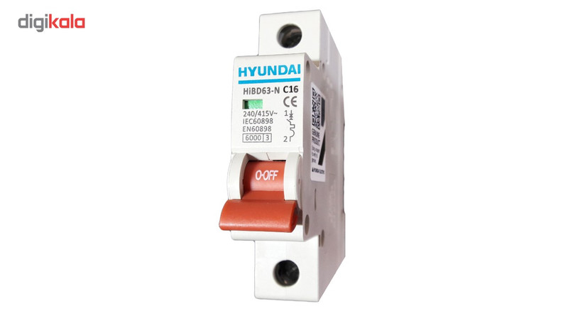 فیوز مینیاتوری تک فاز 16 آمپر هیوندای کد C16