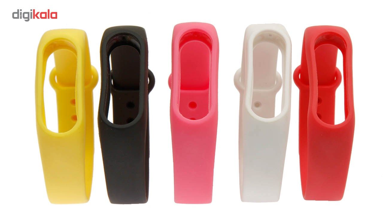 بند مچ بند هوشمند شیائومی مدل Mi Band 2 Silicone بسته 5 عددی main 1 1