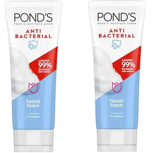فوم شستشو صورت پوندز مدل Anti Bacterial حجم 100 میلی لیتر مجموعه 2 عددی