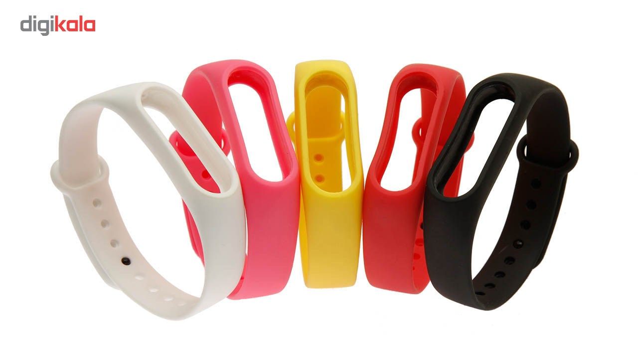 بند مچ بند هوشمند شیائومی مدل Mi Band 2 Silicone بسته 5 عددی main 1 2