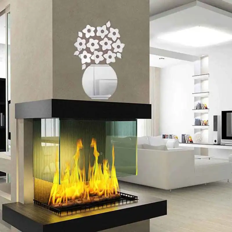 آینه دکوپدیده مدل گلدان