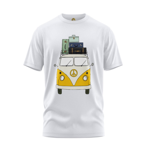 تی شرت آستین کوتاه زنانه هومرو مدل TW180 طرح مینیمال سفر