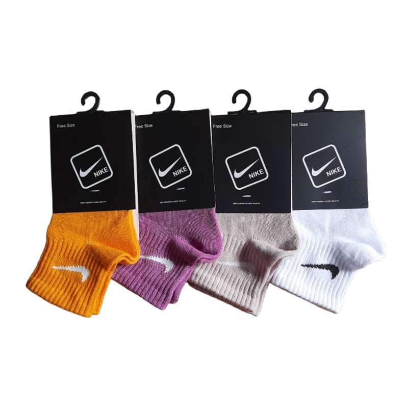 جوراب ساق کوتاه بچگانه نایکی مدل ساده بسته 4 عددی