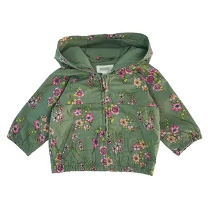 سویشرت نوزادی جیمبوری مدل گل گلی کد Floral  رنگ سبز