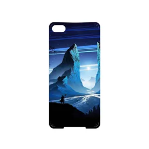 MAHOOT Blue Mountains Digital Art Cover Sticker for BlackBerry Z30