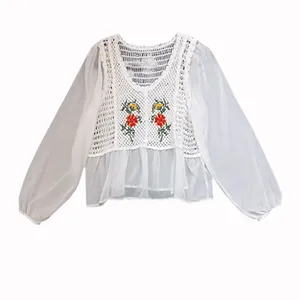 بلوز آستین بلند زنانه مدل مجلسی حریر