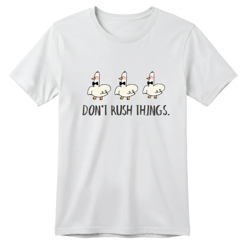 تی‌شرت آستین کوتاه بچگانه مدل اردک ها و پاپیون کد v5 