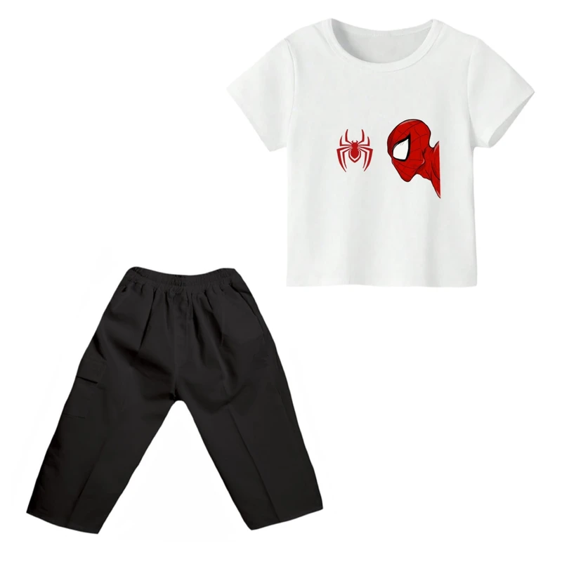 ست تی شرت و شلوارک پسرانه مدل مرد عنکبوتی کد ۱۳
