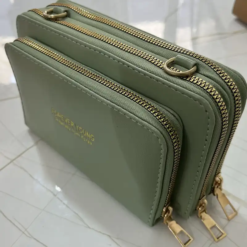 کیف دوشی زنانه مدل سه زیپ کد 6262